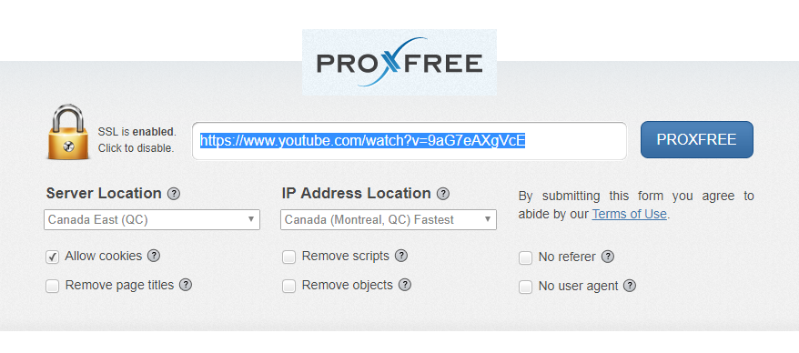 Visit Proxfree